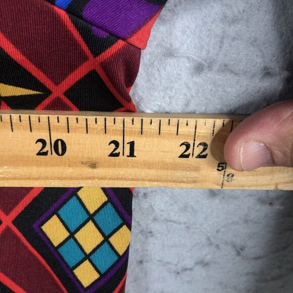 Bob Mackie Top Womens L Colorful Art To Wear Slinky Travel Knit Mod Groovy - Picture 4 of 16